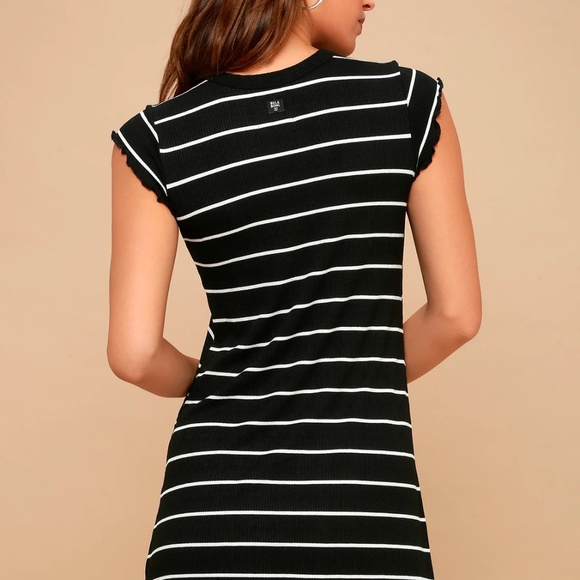Billabong NWT Right Move Striped Mini Tee Dress - Picture 3 of 3